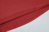 Solid Color One Shoudler Tie Up Maxi Dress GLAG-D5218575F