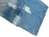 Gradient Color Ripped Denim Midi Pants SH-391371