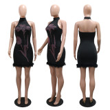 Hot Drill Sleeveless Sljm Mini Dress CYA-901840