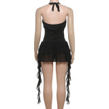 Deep V Neck Backless Sling Romper XEF-K25K70687