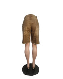 Loose Casual Tassel Denim Shorts QXTF-8506