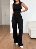 Sleeveless Solid Color Slim Jumpsuit GZYU-D2416011