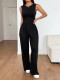 Sleeveless Solid Color Slim Jumpsuit GZYU-D2416011