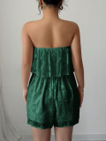 Solid Color Wrap Chest Slim Romper GZEY-D2326004