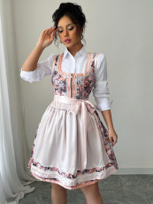 Fashion Print Sleeveless Corseted Midi Dress GZEY-ZK2413423