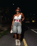 Loose Multi-pockets Straight Denim Shorts OD-8740