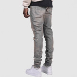 Men's Fashion Print Slim Tight Jeans GDMY-609