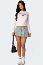 Vintage Pod Denim Skirt GMYT-13286
