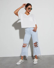 Loose Holes Casual Jeans GMYT-303
