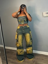 Vintage Casual Loose Jeans LX-6057