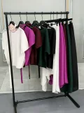 Solid Color Irregular Long Skirt Two Piece Set GZRF-77078