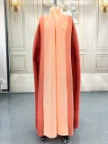 Gradient Color Loose Batwing Sleeve Robe Coats  GZRF-KH-0076