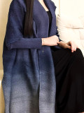 Gradient Color Print Long Coat GZRF-KH-0100