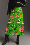 Casual Printed Vintage Half Body Skirt SHD-9705