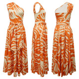 Print Sleeveless Maxi Dress YF-20118