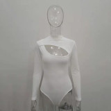 Solid Color Long Sleeve Bodysuit JHYB-9024
