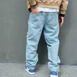 Men's Solid Color Holes Jeans XCFF-3019