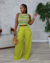Solid Color Loose Casual Pants OLYF-6189