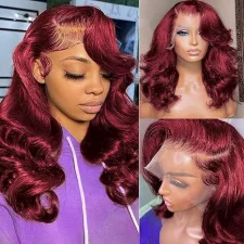 Center Parted Long Curly Hair Head Covering YWHX-M0452