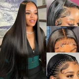 Lace Center Parted Straight Wigs Full Head Set YWHX- M1419