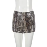 Sequin Print Casual Short GBTF-51437PHD