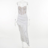 Sexy Split Lace Sling Maxi Dress FL-XY23247PF