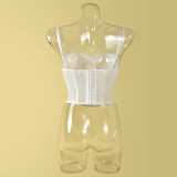Lace Hollow Out See Through Sling Tops GNZD-Q01059J