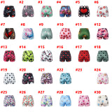 Patterned Printed Tight Yoga Shorts SHD-9898