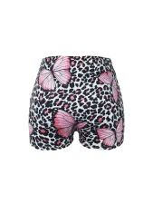 Patterned Printed Tight Yoga Shorts SHD-9898