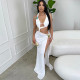 Backless Bandage Split Maxi Dress XEF-K25D70452