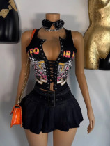 Fashion Print Sleeveless T Shirts Vest GFCF-1386