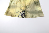 V Neck Print Two Piece Skirts Set DLSF-K25S74680