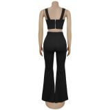 Sexy Sleeveless Tank Tops Pants 2 Piece Set BY-7451