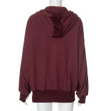 Solid Color Long Sleeve Hooded Coat GSZM-ZTP1387