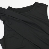 Sleeveless Solid Color Long Dress CYA-901955