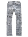 Men's Zipper Washed Straight Jeans XCFF-83102