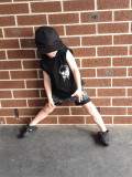 Kids Boy Print Sleeve Two Piece Shorts Set GYMF-YM103