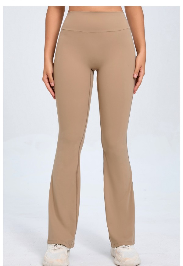 Solid Color Sport Micro Flare Pants GQSA-S0031