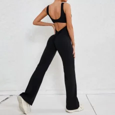 Solid Color Sleeveless Yoga Jumpsuit GQSA-ZY240
