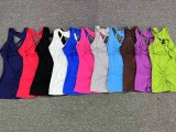 Sleeveless Solid Color Yoga Sport Romper GQSA-42016