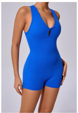 Sleeveless Solid Color Yoga Sport Romper GQSA-42016