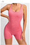 Solid Color Backless Yoga Sport Romper GQSA-71013