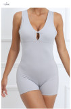 Sleeveless Solid Color Yoga Sport Romper GQSA-42016