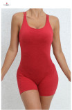 Solid Color Backless Yoga Sport Romper GQSA-71013