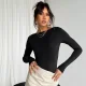 Long Sleeve Solid Color T Shirt GWTC-LZY013