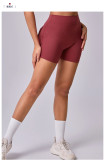 Long Sleeve V Neck Pleated Two Piece Pants Set GQSA-10109