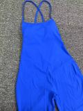 Solid Color Backless Sport Yoga Jumpsuit GQSA-44081