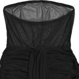 See Through Mesh Dress Two Piece Set BY-7492