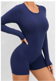 Long Sleeve Solid Color Sport Rpmper GQSA-DV509