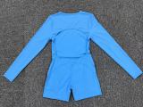 Long Sleeve Solid Color Sport Rpmper GQSA-DV509